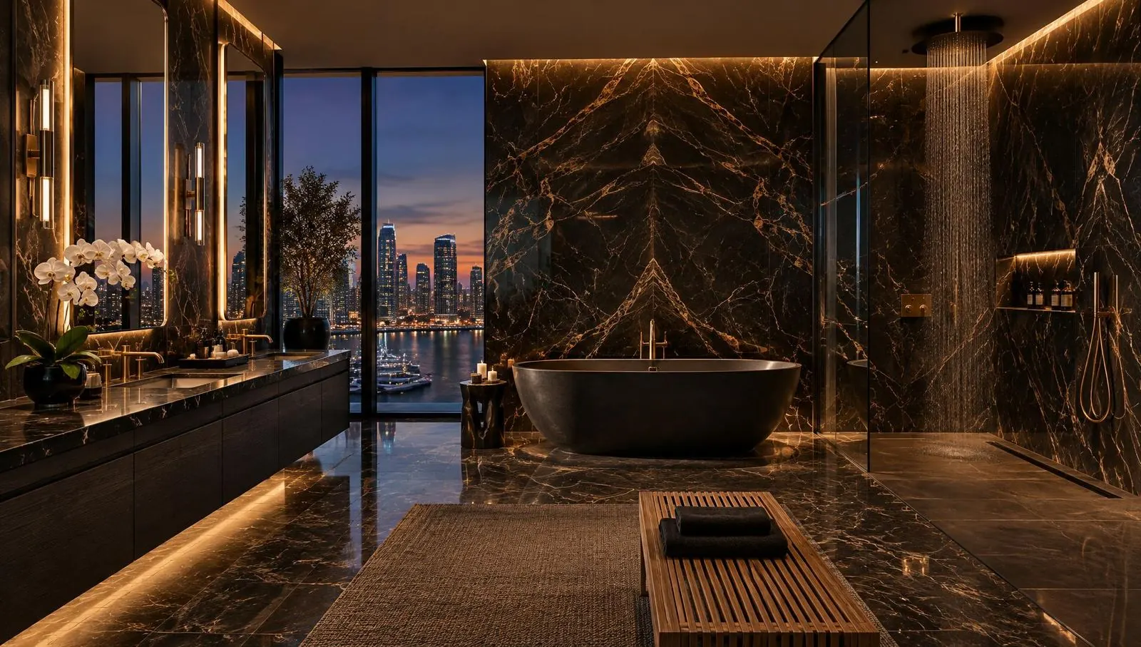 Luxury remodeled bathroom